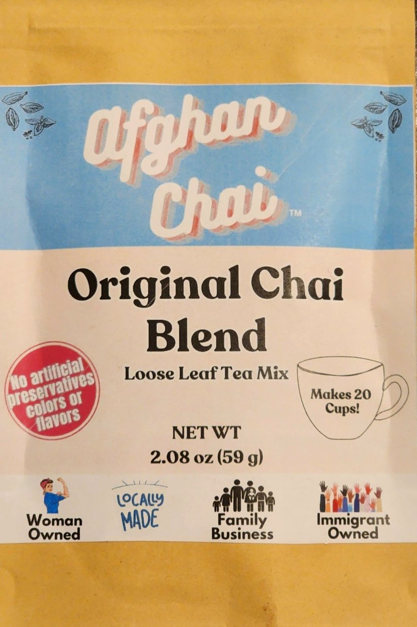 Afghan Chai Mix and Stainless Steel Strainer