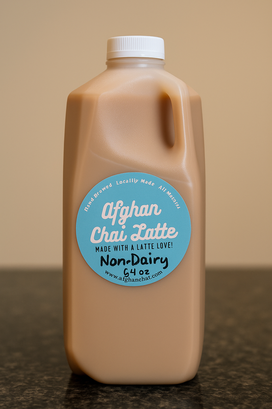 Afghan Chai Non-Dairy Oat Milk Half Gallon Ready-To-Drink